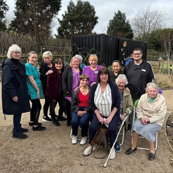 Godalming care home team and residents celebrate official opening of new community garden