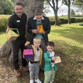 Solihull care home residents team up with schoolchildren for DIY project