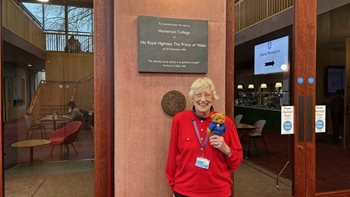 Stansted care home resident takes centre stage with emotional return to college