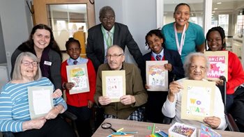 Edgbaston care home hosts craft activity with schoolchildren 