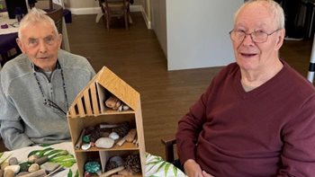 West Sussex care home residents team up with school for a DIY project