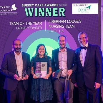 Leatherhead care home team wins a prestigious award