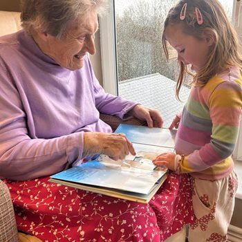Step into a story: Worcestershire care home residents join forces with local youngsters for National Storytelling Week