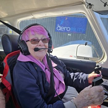 Basingstoke care home resident's wish to fly comes true