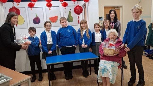Eye care home residents share uplifting ‘Boxes of Hope’ with pupils