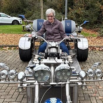 Poole care home residents go full throttle with motorbike visit