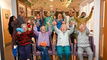 Weymouth care home residents celebrate Holi Festival