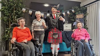 Newbury care home residents celebrate Burns Night