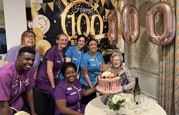“Exercise at a young age” – Knutsford care home resident celebrates 100th birthday