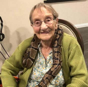 Fareham care home residents enjoy animal visit