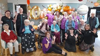Eye care home toasts milestone birthday 