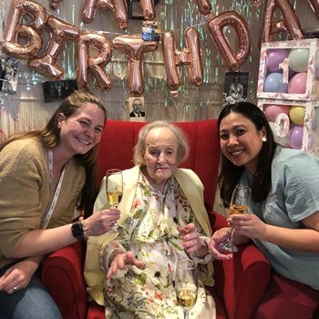 “A drop of sherry” 104-year-old Harrow care home resident shares the secret to a long life