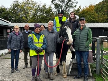 Fleet care home resident, 90, gets back in the saddle