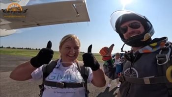The sky’s the limit! Care home team member raises over £2,600 for local charity  