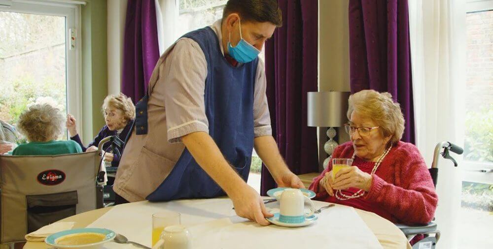 Mealtimes are looked forward to at Abney Court