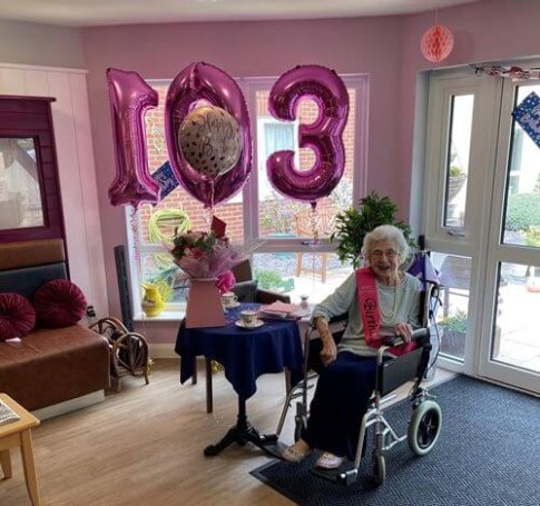 Maintenance Bank - Davers Court Olwyn 103rd Birthday