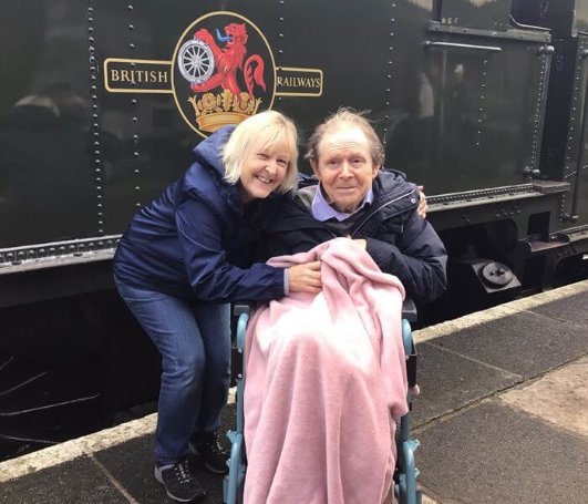 Retired train diver has his steam train wish come true.