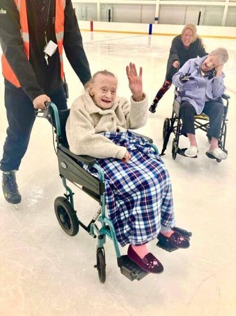 Former ice skaters, Rose and Patricia, return to the ice.