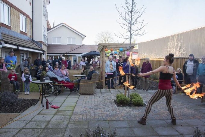 Pear Tree Court - 0042-pear-tree-court-1st-birthday-fire-eaters image