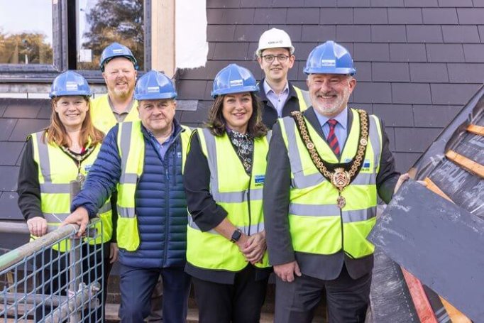 Llys Herbert - Llys Herbert topping out 