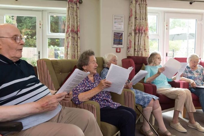 Head Chef - Sherwood Grange residents singing