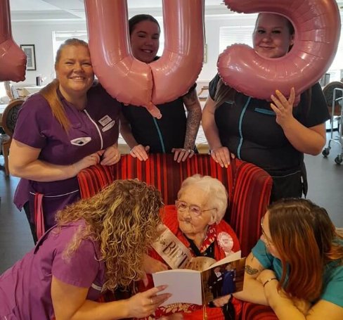 Care Assistant - Cranford Grange 105th birthday