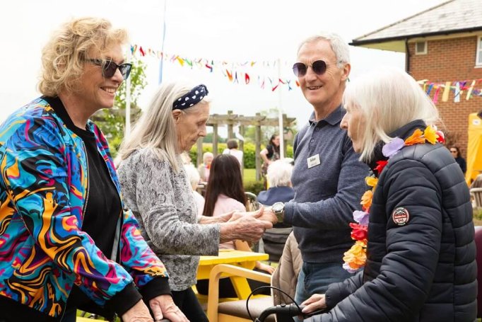 The team at Ambleside transformed the garden into 'Amblefest' for the residents to enjoy.