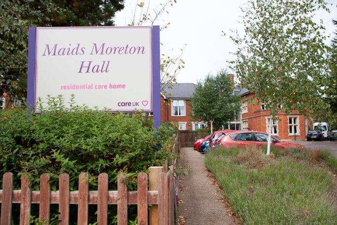 Registered General Nurse Bank - Maids Moreton Hall exterior sign