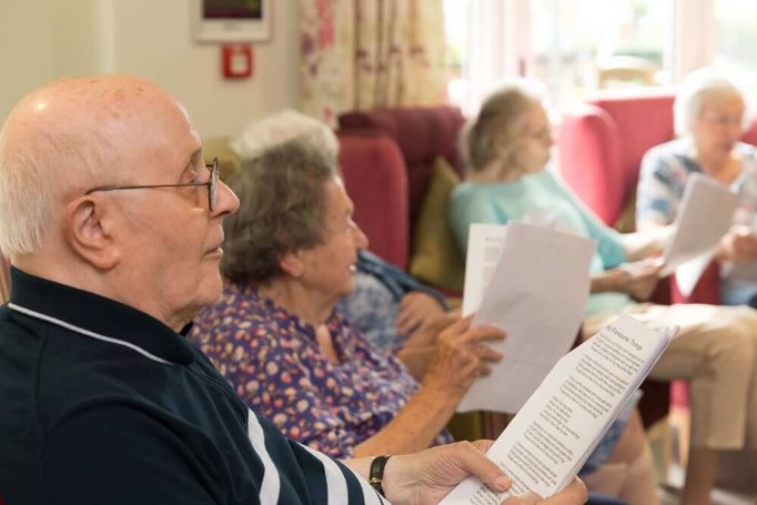 Head Chef - Sherwood Grange residents singing