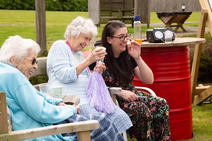 The team at Ambleside transformed the garden into 'Amblefest' for the residents to enjoy.