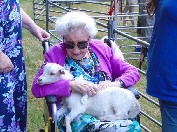 Laurel Dene - helen-and-goat_0 image