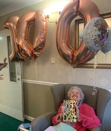 Head Housekeeper Bank - Whitebourne Joyce 100th birthday