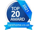 Carehome.co.uk Top 20 Care Home 2021 award